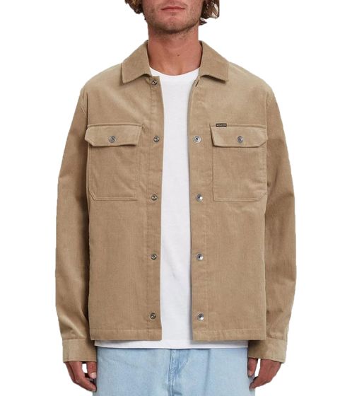 VOLCOM Likeaton Jacket Herren Cord-Jacke lässige Übergangs-Jacke A1512203 KHA Beige