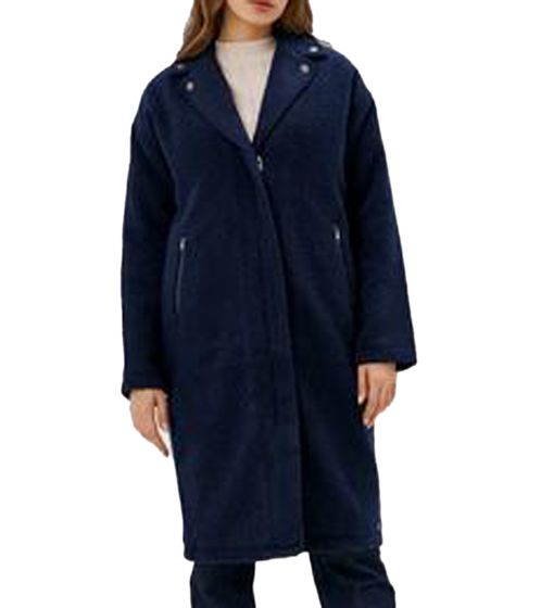 ROXY About Town women's winter jacket, cozy coat in bouclé look ERJJK03461 blue