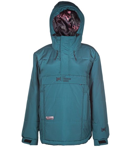 L1 PREMIUM GOODS SNOWBLIND chaqueta de invierno para mujer chaqueta de esquí impermeable con capucha 1221-873823 turquesa