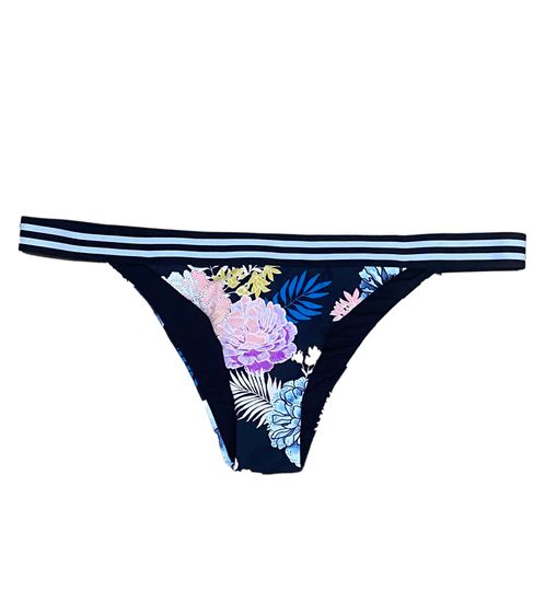 RIP CURL Braguita de bikini para mujer Delilah con braguita de bikini con estampado floral GSINX8 90 negro/colorido