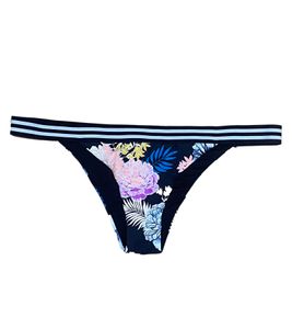 RIP CURL Bas de bikini femme Delilah à imprimé floral all-over bas de bikini GSINX8 90 noir/coloré