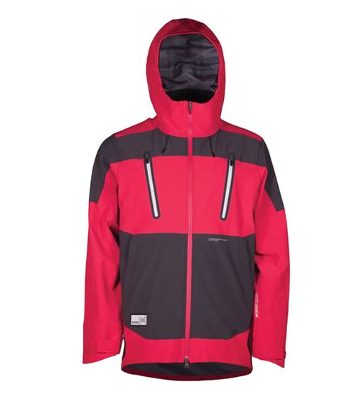 L1 PREMIUM GOODS Giacca da snowboard da uomo Parton, giacca invernale idrorepellente con cappuccio 873851-001 rosso