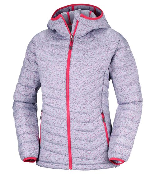 Columbia Powder Regen-Jacke wasserabweisende Stepp-Jacke mit Kapuze WK1499-446 Bunt