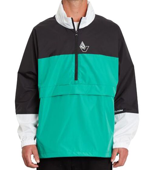 VOLCOM Boogie Herren Windbreaker wasserdichte Alltags-Jacke mit Kapuze A1512100 SYG Grün