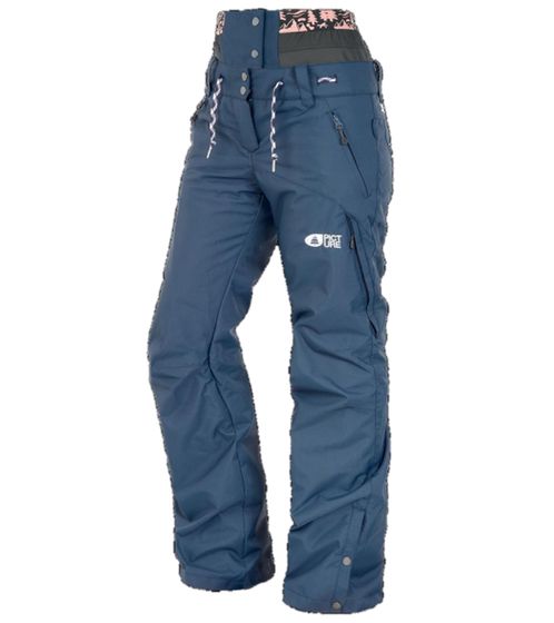 Picture Organic Clothing Treva ski pants with EcoElite™ Teflon impregnation winter pants WPT072 C dark blue