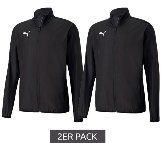 Pack de 2 chaquetas de entrenamiento PUMA Sideline para niños y niñas, chaqueta deportiva, chaqueta fitness 655947 03 negro