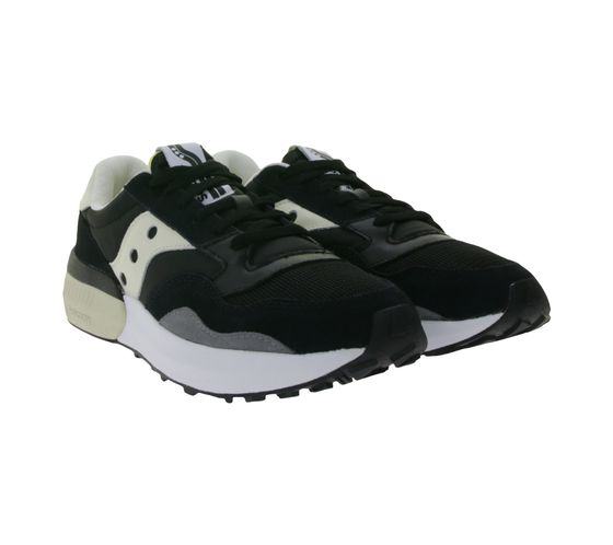 Saucony Jazz Nxt baskets basses pour hommes avec contenu en cuir véritable S70790-1 noir/beige