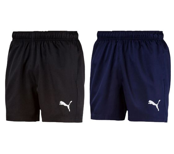 PUMA Active Woven Shorts short de course pour hommes pantalon de sport court avec pantalon de fitness dryCELL 851704 noir ou bleu foncé