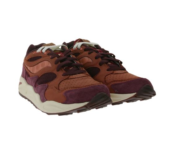 Saucony Grid Shadow 2 Year of the Dragon Baskets en cuir véritable pour hommes S70808-1 Marron rouille/Multicolore