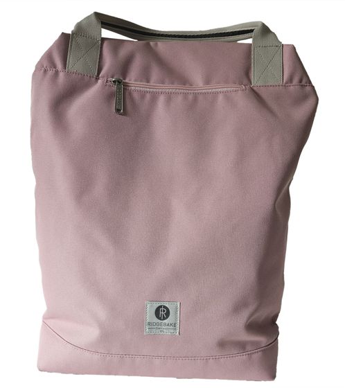 RIDGEBAKE Poly Backpack with Front Compartment Day Bag 1-143-ROS-PO Pink