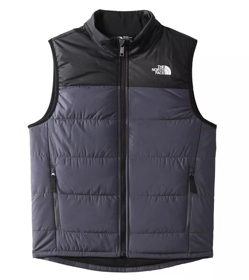 THE NORTH FACE Jr Teen Never Stop Kinder Weste mit Heatseeker Eco-Isolierung Übergangs-Weste für Mädchen und Jungen NF0A7ZEK174 Schwarz