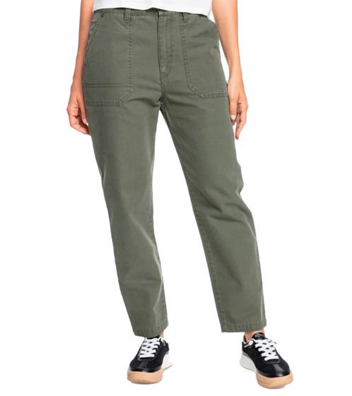 ROXY Broken Sun Pantaloni Cargo da Donna con Passanti per Cintura Pantaloni Casual ERJNP03402 CQY0 Verde Oliva