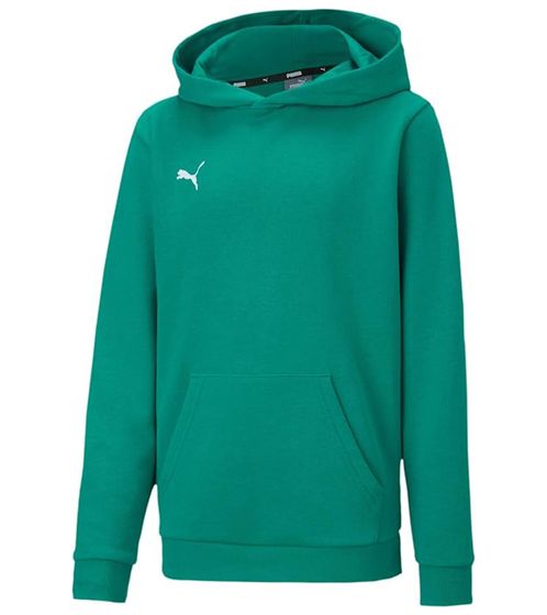 PUMA teamGOAL 23 Casuals Kids Hoody with Kangaroo Pocket Hooded Sweater for Youths 656711 05 Green