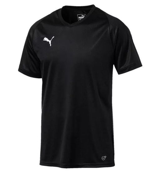 PUMA Liga Jersey Core T-Shirt Herren Sport-Shirt Fitness-Shirt mit dryCELL 703509 03 Schwarz