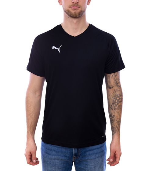 PUMA Liga Jersey Core T-Shirt Men's Sports Shirt Fitness Shirt with dryCELL 703509 03 Black