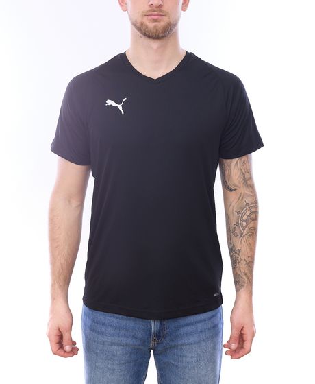 PUMA Liga Jersey Core T-Shirt Herren Sport-Shirt Fitness-Shirt mit dryCELL 703509 03 Schwarz