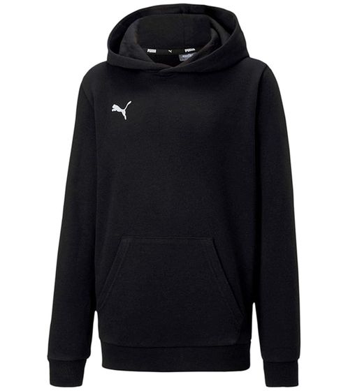 PUMA teamGOAL 23 Casuals Kids Hoody with Kangaroo Pocket Hooded Sweater for Youths 656711 03 Black