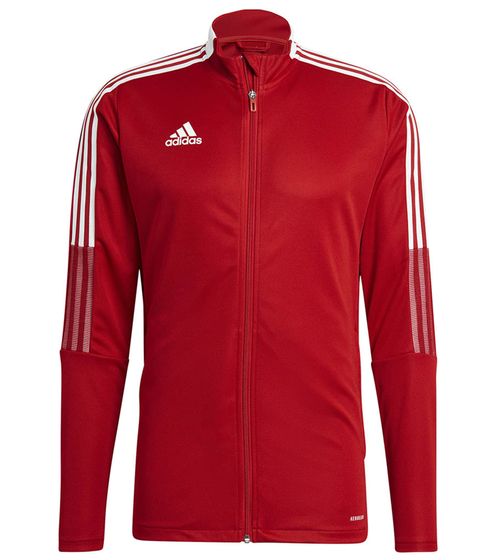 adidas TIRO 21 Herren Trainings-Jacke nachhaltige Fußball-Jacke Sport-Jacke Fitness-Kleidung GM7308 Rot