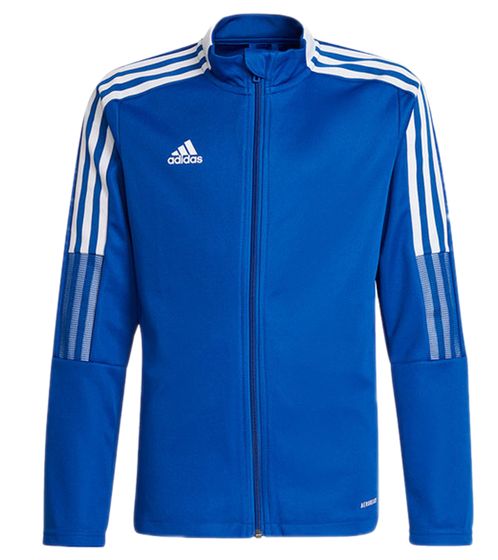 adidas TIRO 21 veste d'entraînement pour homme veste de football durable veste de sport vêtements de fitness GM7320 bleu