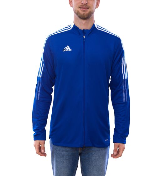 adidas TIRO 21 giacca da allenamento da uomo giacca da calcio sostenibile giacca sportiva abbigliamento fitness GM7320 blu