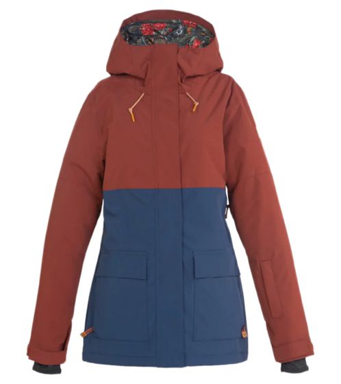 DC Cruiser Damen Snowboard-Jacke wasserdichte Ski-Jacke mit Kapuze ADJTJ03031 RSD0 Blau/Rot