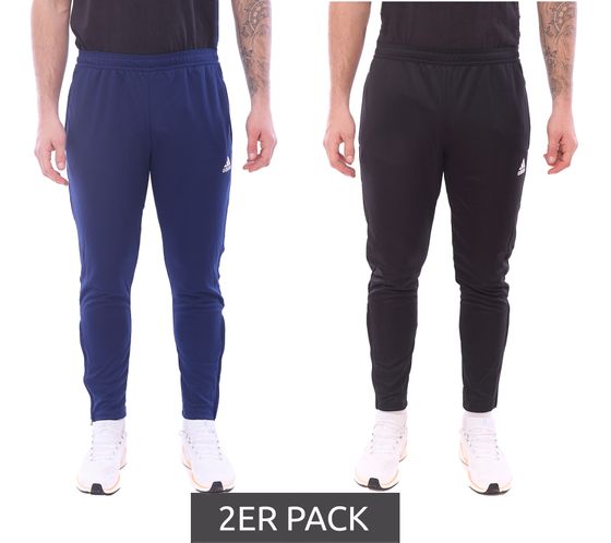 Pack of 2 adidas Entrada 22 men's jogging pants, fitness pants, sustainable presentation pants with AEROREADY sports pants HC033 dark blue or black