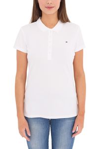 Tommy Hilfiger Heritage Polo femme chemise en coton chemise à manches courtes blanc