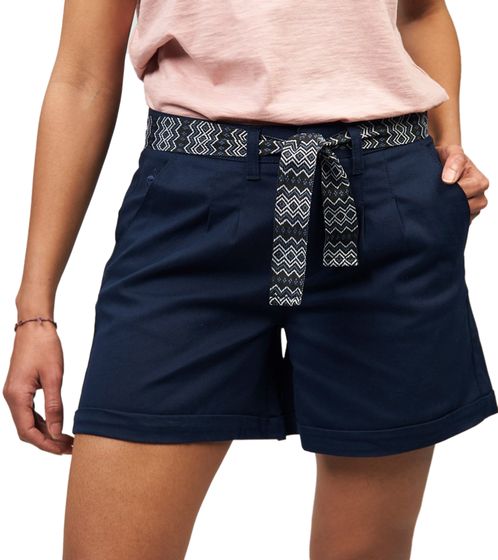 Mazine Luz short femme look chino avec poches latérales 21136606 bleu foncé