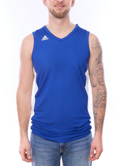 adidas N3XT L3V3L Prime Game Jersey recyceltes Herren Basketball-Trikot Tank-Top FR9424 Blau/Weiß