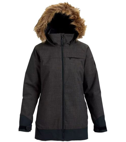 BURTON Chaqueta de invierno para mujer Lelah chaqueta de invierno aislante con Dry and WarmFlight 20541100001 HTRTBL Gris oscuro