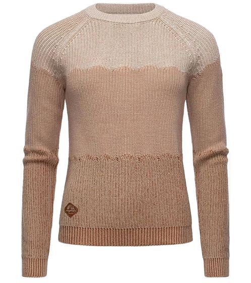 ragwear Treena Damen veganer Strick-Pullover PETA-Approved Herbst-Pullover 2221-35001 6000 Beige