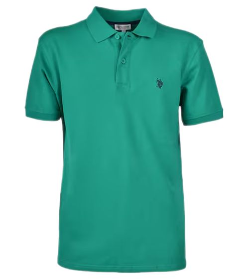 U.S. POLO ASSN. Polo homme chemise basique chemise en coton chemise à manches courtes 197 61092 52520 144 vert/noir