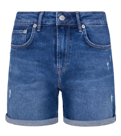 Pepe Jeans Mary pantaloncini in denim da donna, robusti pantaloni caldi in stile cinque tasche, pantaloncini per il tempo libero PL800848RE3 blu