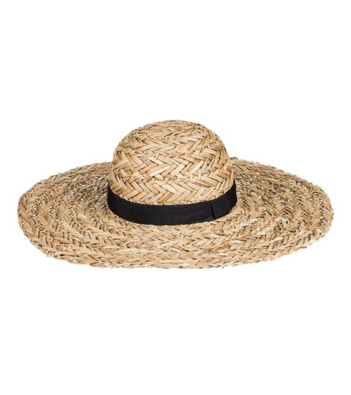 ROXY For Your Beloved sombrero de verano atemporal sombrero de paja con cinta decorativa ERJHA03786 YEF0 beige