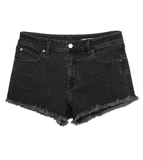 VOLCOM Stoney women's denim shorts fashionable denim trousers summer trousers B2012101 ASB black