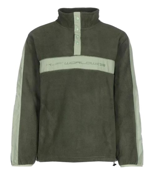 Maglione in pile da uomo HUF Cascade Polar alla moda maglione Troyer FL00151 Verde