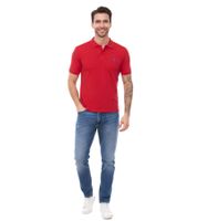 U.S. POLO ASSN. Polo homme chemise basique chemise en coton chemise à manches courtes 197 61092 52520 155 rouge/bleu