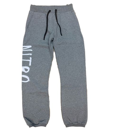 NITRO Spray men's jogging pants with print on trouser leg, training pants 872417-002 gray