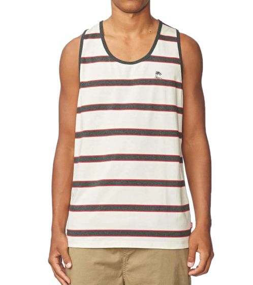 GLOBE Moonshine men's striped tank top sleeveless cotton shirt summer shirt GB01912004 white/blue/red