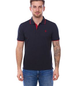 U.S. POLO ASSN. Herren Polo-Shirt Basic-Shirt Baumwoll-Shirt Kurzarm-Shirt 197 66835 52520 297 Grau/Rot U.S. POLO ASSN. Herren Polo-Shirt Basic-Shirt Baumwoll-Shirt Kurzarm-Shirt 197 66835 52520 297 Grau/Rot