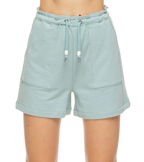 ragwear Dianka Crystal short de survêtement pour femme pantalon en coton végétalien approuvé PETA 2211-50013 2035 bleu clair