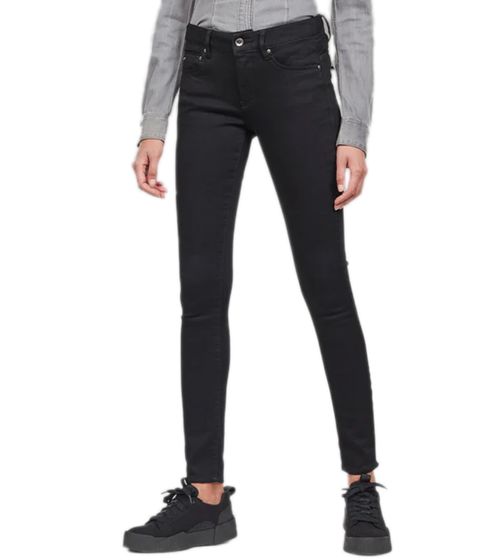 G-Star RAW Midge Zip jean denim femme pantalon skinny tendance D05281-B964-A810 noir