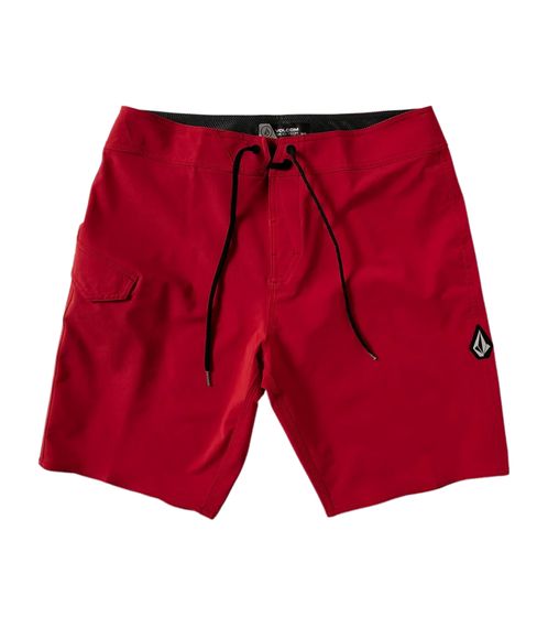 VOLCOM Lido men's short board shorts fashionable swim shorts with drawstring A0812121 CMR red