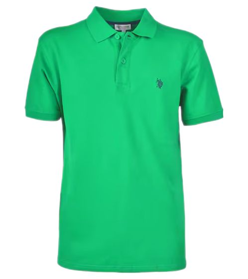 U.S. POLO ASSN. Polo de hombre camisa básica camisa de algodón camisa de manga corta 197 63881 52520 349 verde