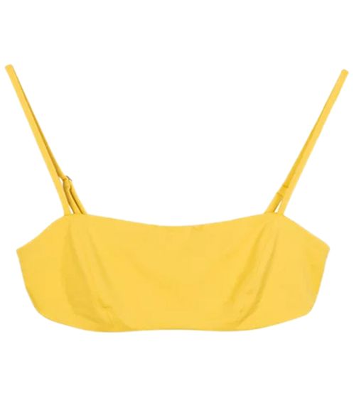 Top de bikini de mujer sostenible VOLCOM sin copas Bañador O1012001 SRS amarillo