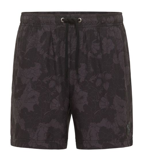 ragwear Stannis Flower boardshort pour hommes, short végétalien en matériau à séchage rapide 2212-50014 1010 noir