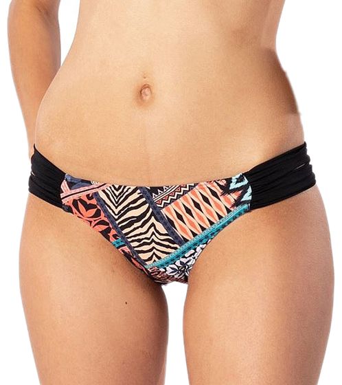 Braguita de bikini de mujer RIP CURL Sunshine con traje de baño con estampado floral y aberturas laterales GSIOA5 90 negro/multicolor