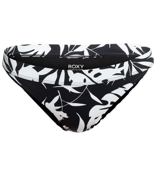 ROXY Love The Surfrider Damen Bikini-Unterteil Schwimmhose im Blumen Allover-Print ERJX404331 KVJ0 Schwarz/Weiß