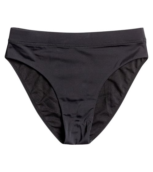 Braguita de bikini de mujer ROXY Active High Performance Bañador de moda con logo de la marca de silicona ERJX404359 KVJ0 Negro