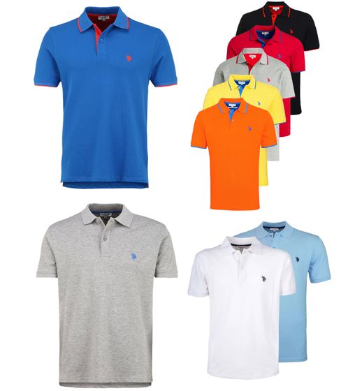 U.S. POLO ASSN. Chemise de base de polo masculin chemise en coton chemise à manches courtes dans différents modèles et couleurs